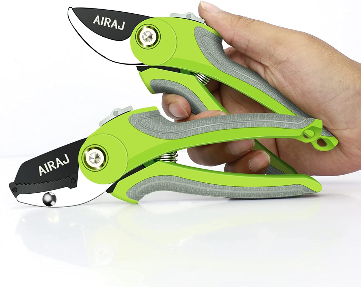  2 Pack Steel Pruning Shears Set for Gardening