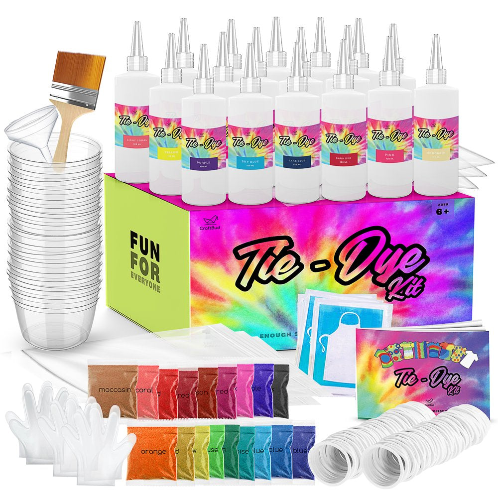 DIY Tie Dye Kit for Kids, Adults Large Groups 18 Colors