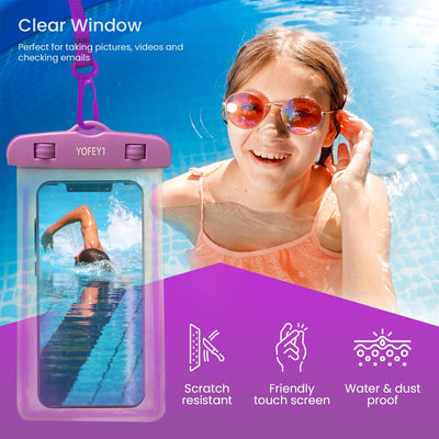 2 Pack Waterproof Phone Pouch