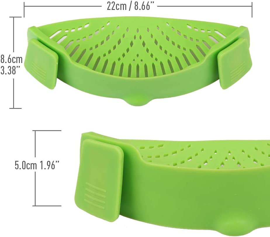 Silicone Clip-on Pasta Strainer