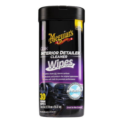 Meguiar's Quik Interior Detailer Cleaner Wipes,  30 Wipes