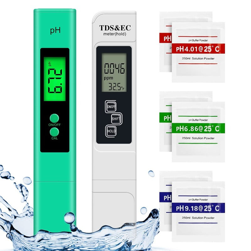 High Accuracy Digital PH Meter, PH and TDS Meter Combo, PH TDS EC & Temperature 4-in-1 Water Quality Tester