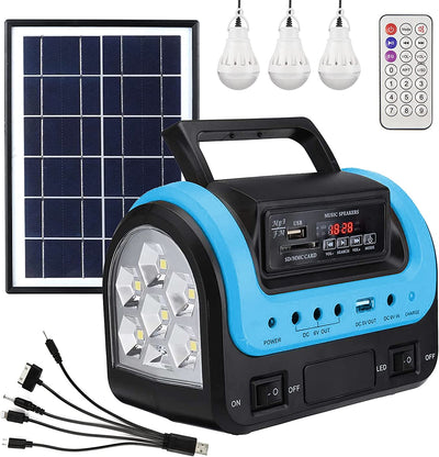 Portable Solar Generator with Flashlight for Home Use Camping Emergency