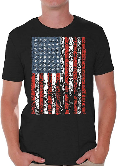  USA Shirts for Men - American Flag Graphic 4th of July Patriotic