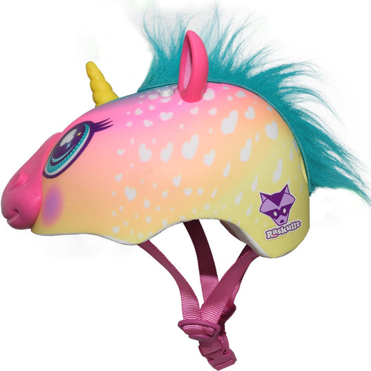 Super Rainbow Unicorn Hair Bike Helmet, Child 5+ (50-54Cm)