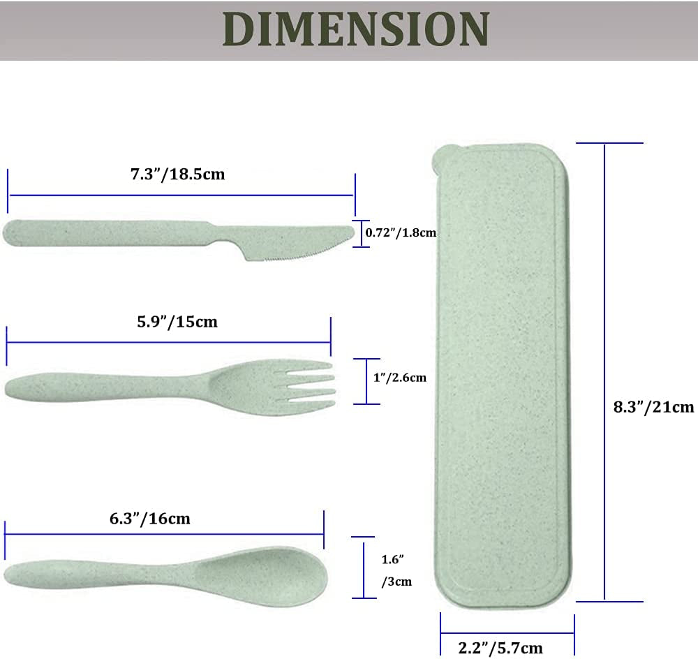 4 Sets Portable Cutlery 