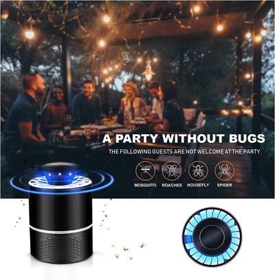 Mosquito Zapper Indoor, Insect Traps Mosquito Killer Bug 360 Degree LED and Strong Suction Fan for Bugs for Home, Kitchen, Office