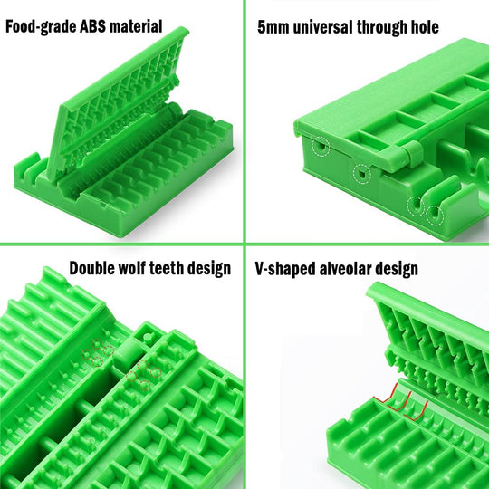  Barbecue Meat Skewer Machine BBQ Meat String Device Quick Portable Meat Skewer Box Easy Skewer Tools Kebab Maker BBQ Gadget