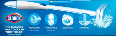 Disposable Toilet Cleaning System and 6 Refill Heads