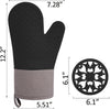 5 Piece Set, Silicone Oven Gloves for Cooking