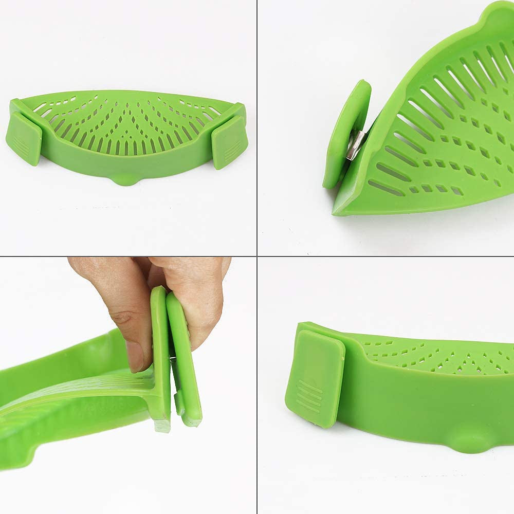 Silicone Clip-on Pasta Strainer