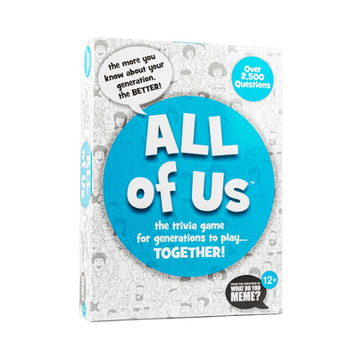 All of Us - the Family Trivia Game for All Generations - Gen Z, Gen Y, Gen X & Baby Boomers - Card Game by