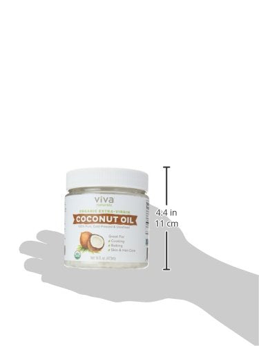 Viva Naturals Organic Extra Virgin Coconut Oil, 16 Ounce