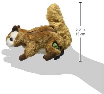 GoDog Wildlife Chipmunk Small Toy with Chew Guard