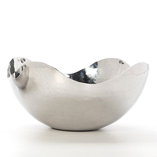 Hosley 5.75" Diameter Silver Finish Metal Bowl, Ideal for Potpourri, LED Candles, Weddings, Special Events, Center Pieces, Craft. Use Decorative Floor Vases Votive Candles to Coordinate O3