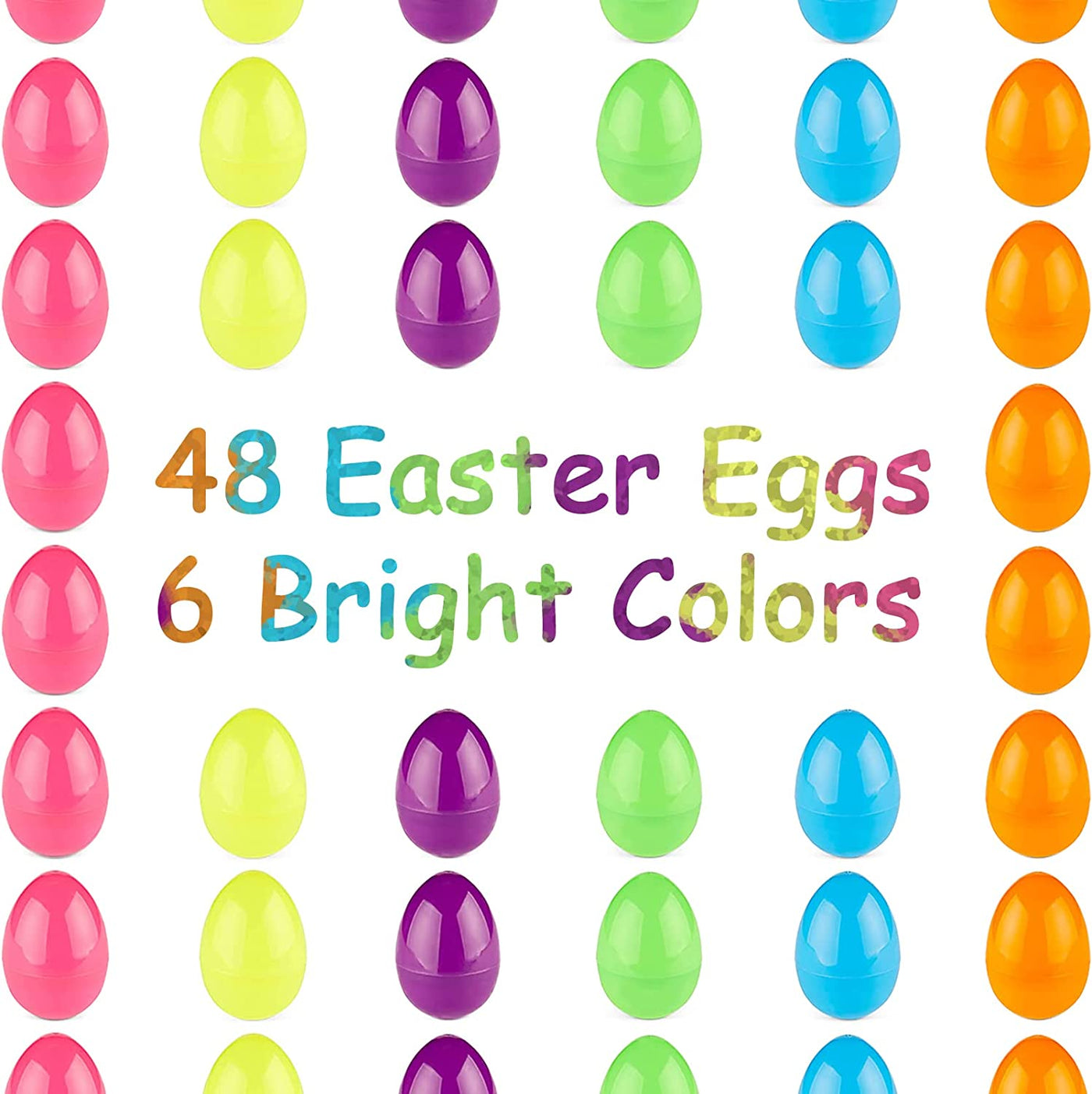 Fillable Easter Eggs 48 Pack 