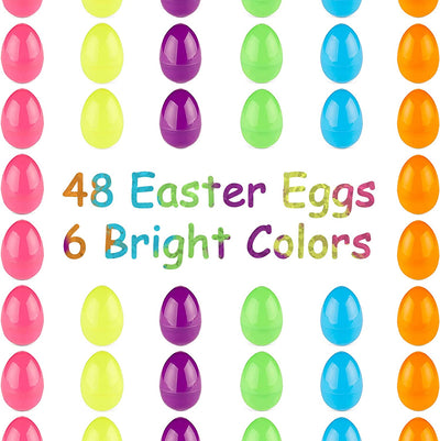 Fillable Easter Eggs 48 Pack 