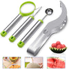 4 Pcs Fruit Carving Tools Knife, Melon Baller Scoop, Stainless Steel Fruit Corer Cutter Kit