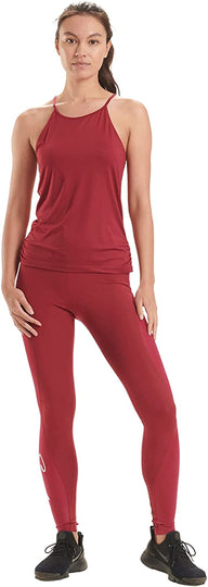 Spalding Women's Active Shirred Side Tank Top, Regular and Plus Size