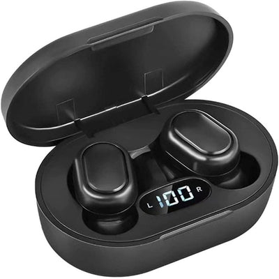 Wireless Bluetooth Earbuds, Immersive Bass Stereo Noise Cancelling Headphones with LED Battery Display 