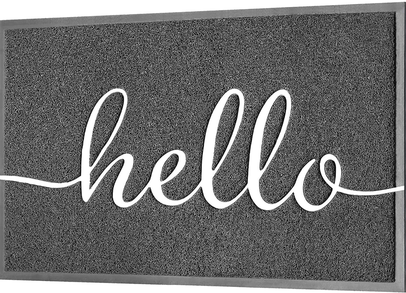 36"x 24" Grey Welcome Mat 