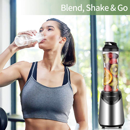 Smoothies Blender Personal Size 300 Watts with 18 Oz (Silver)