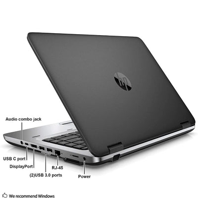 14" HP ProBook 640 G3 Laptop PC, Intel Core i5-7200U up to 3.1GHz, 8G DDR4, 256G SSD, VGA, DP, Windows 10 Pro 64 Bit (Renewed)