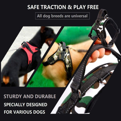 No Pull Dog Harness - Adjustable Outdoor Pet Vest for Dogs