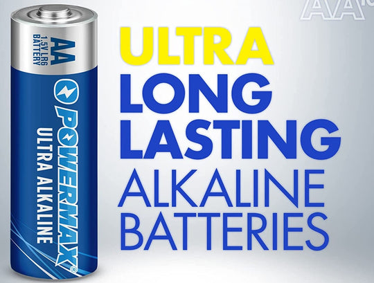 100-Count AA Batteries, Ultra Long Lasting Alkaline Battery, 10-Year Shelf Life, Reclosable Packaging