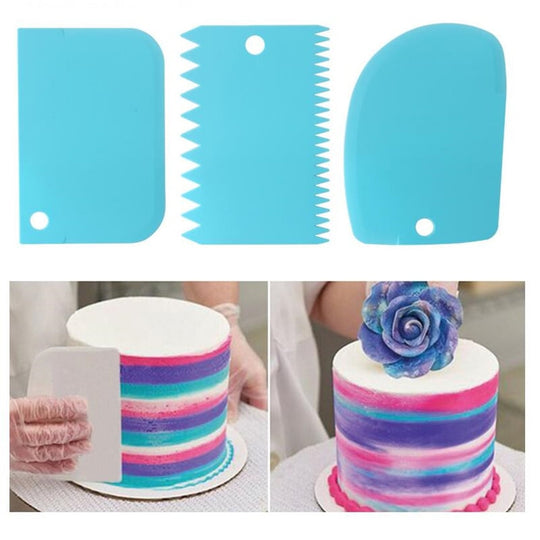3 Piece Icing Scraper Cake Decorating Tool