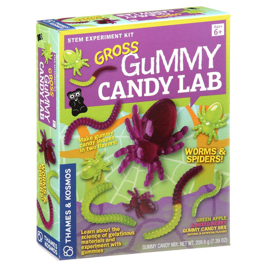 Gross Gummy Candy Lab: Worms and Spiders - Green Apple and Mixed Berry Candy Mix