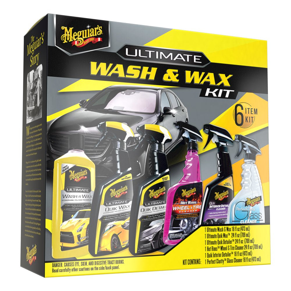 All In One - 6 Piece Meguiar's Ultimate Wash and Wax Kit – Overhalfsale.com