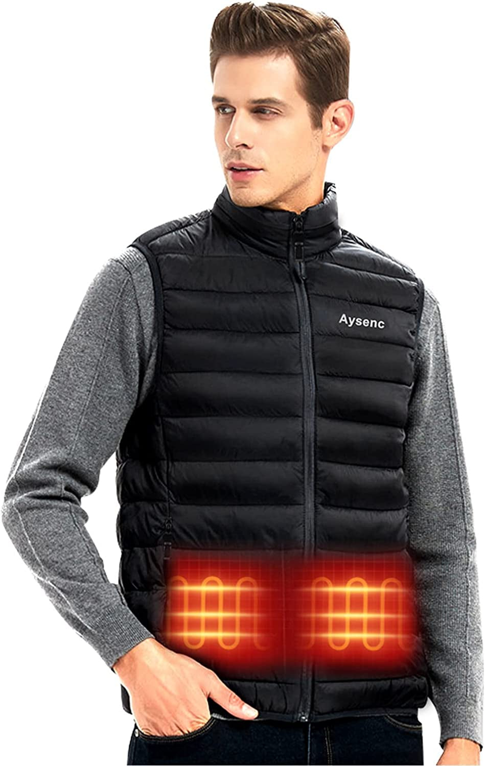 Unisex Heated Vest for Men and Women - 3 Modes, 9 Heating Pads
