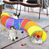 Cat Toys Tunnels Collapsible Pets Cat Jungle Tunnels Kitty Toys Balls