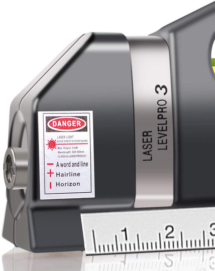 Laser level, Multipurpose Laser tape measure Line 8ft+ Tape Measure Ruler Adjusted Standard and Metric Rulers Update Batteries MICMI A80 (Laser level)