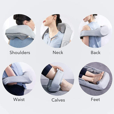 Shiatsu Neck & Shoulder Massager with Adjustable Heat and Straps