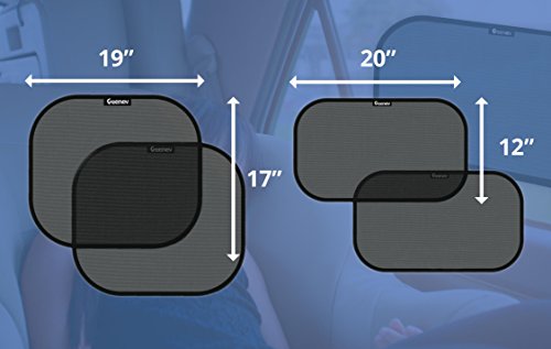 Car Sun Shade for Side and Rear Window (4 Pack)