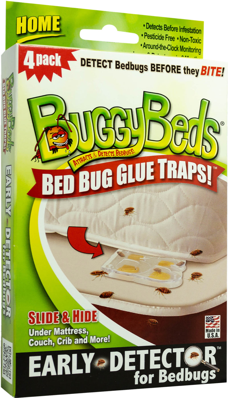 Buggybeds Bed Bug Glue Traps Home, 4 Count