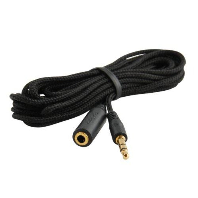 Stereo Audio Aux Headphone Cable Extension Cord Male to Female with Cloth Jacket