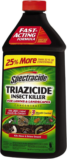 Spectracide Concentrate Triazicide Lawn & Landscapes Insect Killer, 40 oz, Black