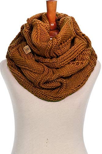 Basico Infinity Scarf | Winter Crochet Knit Scarf in One Size