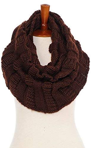 Basico Infinity Scarf | Winter Crochet Knit Scarf in One Size