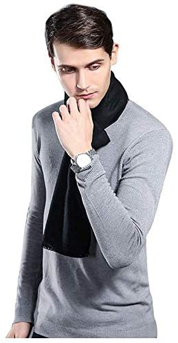 Men's Winter Scarf,Cashmere & Wool Blend Scarves for Mens 70"x12" Super Soft Warm Scarf