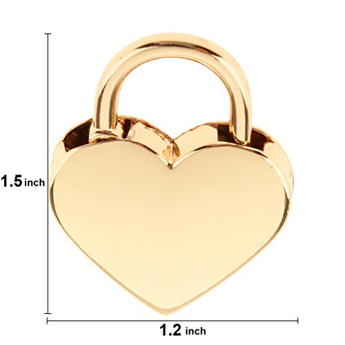 2 Pack: Mini Heart-Shaped Padlocks