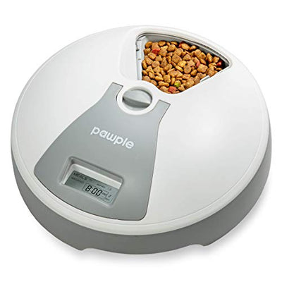 Automatic 6 Meal Portion Control Pet Food Dispensing Feeder
