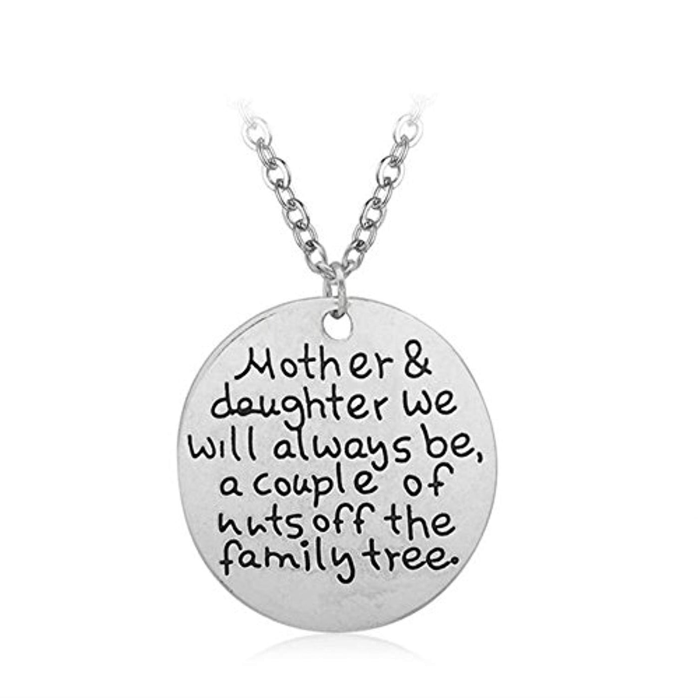 Mother & Daughter "We Will Always Be the Family Tree" Pendant Necklace