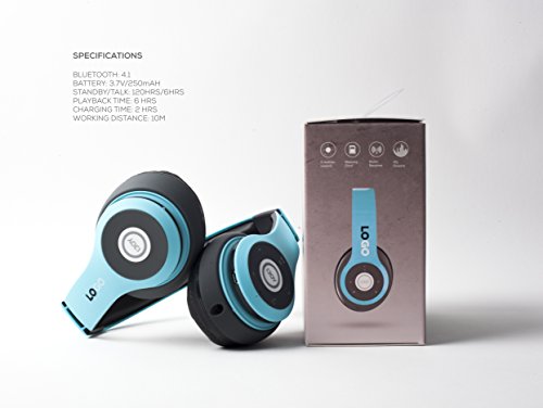 Rechargeable Wireless Bluetooth Foldable Over-Ear Headphones with Mic