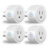 4 Pack: WiFi Smart Plug Outlet Adapters