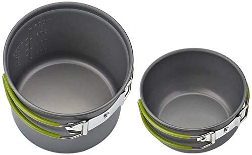 Outdoor Camping Pot Set for 1-2 People Camping Cooking with Portable Bags and Tableware Camping & Hiking Equipment