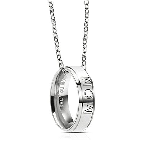 Love you Dad Mom Stainless Steel Necklace for Men Women Dad Birthday Gifts Jewelry Father’s Day Gift